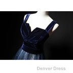 Elegant Long Lace Up Velvet Tulle Prom Dresses Modest Prom Gown