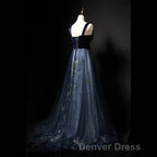Elegant Long Lace Up Velvet Tulle Prom Dresses Modest Prom Gown