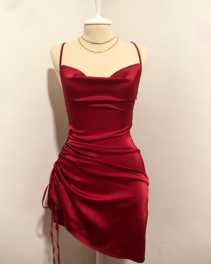 Red Sheath Short Prom Dress Homecoming Dresses Main image