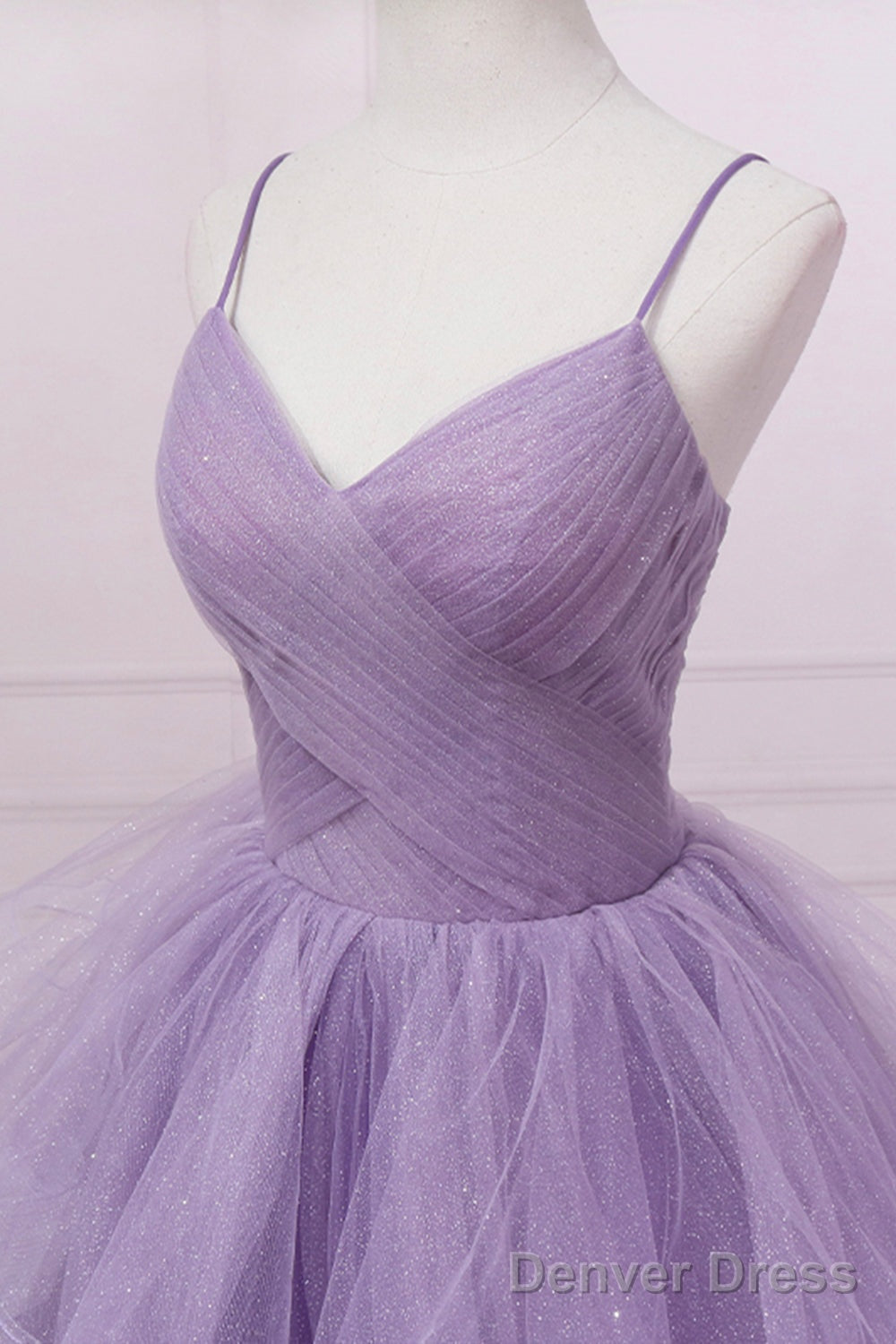 Lavender Ruffles Short A-line Party Dress Secondary image