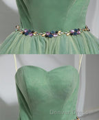 Cute Sweet Neck Short Prom Dress, Mini Dresses