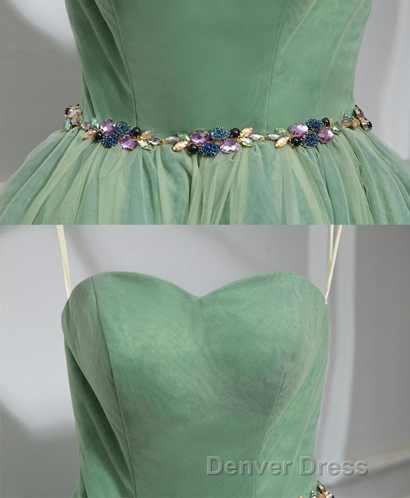 Cute Sweet Neck Short Prom Dress, Mini Dresses