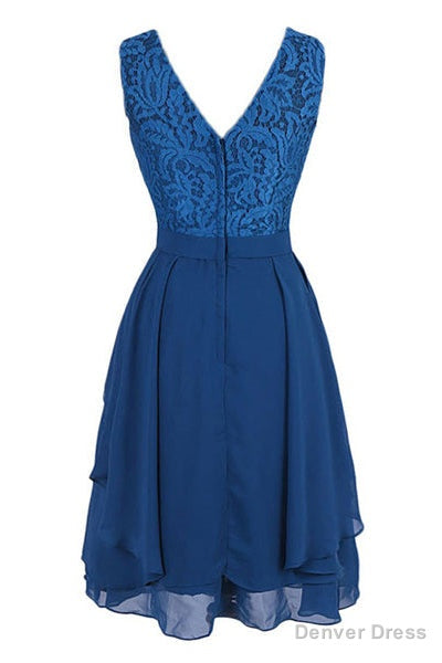 Short Royal Blue Bridesmaid Dress Party Dress Secondary image