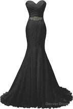 Elegant Mermaid Sweetheart Lace up Back Wedding Dresses