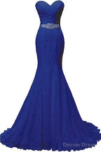 Elegant Mermaid Sweetheart Lace up Back Wedding Dresses