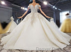 New Arrival Long Off The Shoulder Ball Gowns Lace Wedding Dresses