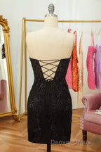 Purple Lace Tight Short Hoco Dresses