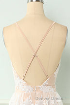 Spaghetti Straps White Prom Dresses