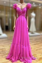 A Line Backless Long Prom Dress, Red Long Prom Dresses