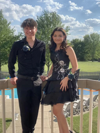 A Line Black Ruffle Short Prom Dress Homecoming Dresses