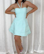 A Line Blue Short Prom Dress Cocktail Dress Homecoming Dresses