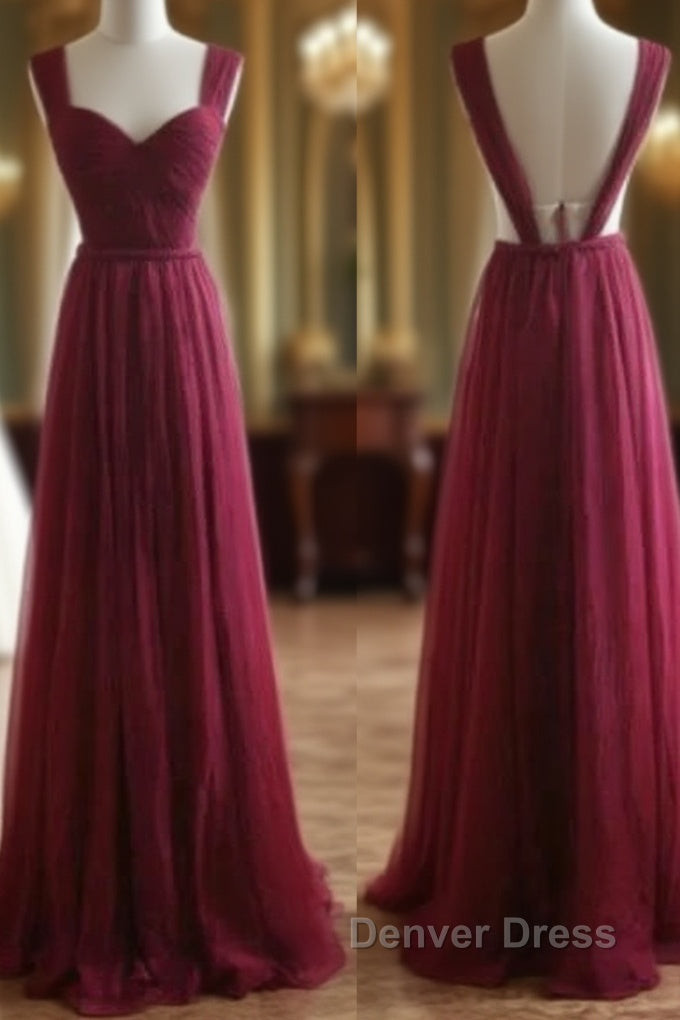 A Line Chiffon Prom Dress Bridesmaid Dresses