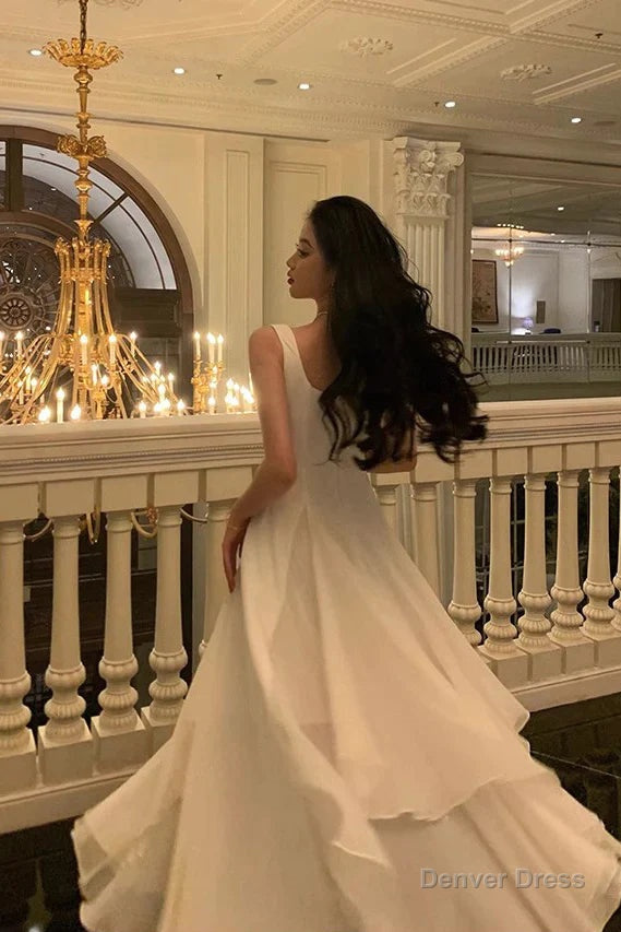 A Line Chiffon Prom Dress,Long Prom Dress,Prom Dresses Main image