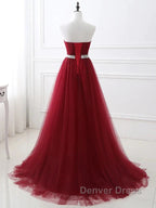 A-Line Elegant Quinceanera Prom ValentineS Day Dresses Strapless Sleeveless Chapel Train Satin With Crystals