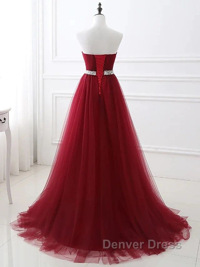 A-Line Elegant Quinceanera Prom ValentineS Day Dresses Strapless Sleeveless Chapel Train Satin With Crystals