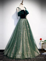 A-Line Glittering Engagement Formal Evening Dress Strap Sleeveless Floor Length With Sequin