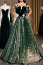 A Line Glittering Engagement Prom Dresses Strap Sleeveless Floor Length With Sequin