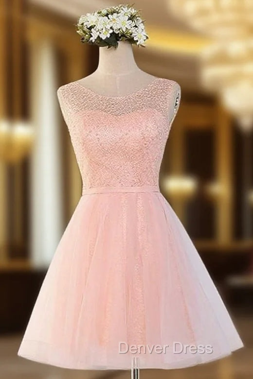 A-line Homecoming Dresses Scoop Short/Mini Prom Dresses Juniors Homecoming Dresses Main image