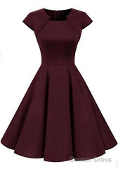 A-Line Homecoming Dresses Irregular Draped Round Neck Long Sleeve Midi Dress