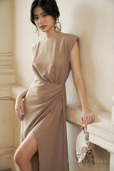 A Line Long Champagne Prom Dress Party Dress 22Th Birthday Outfits