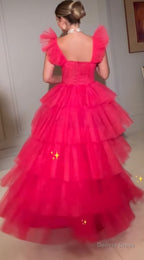 A Line Long Prom Dress Fashion Prom Dresses