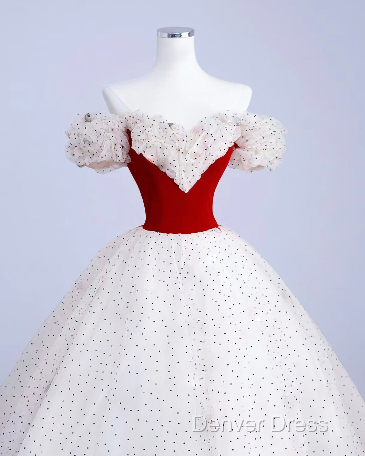 A-Line  Off Shoulder Tulle Light Champagne Long Prom Dresses, Light Champagne Evening Dresses Secondary image