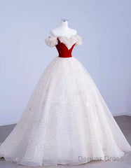 A-Line  Off Shoulder Tulle Light Champagne Long Prom Dress, Light Champagne Evening Dress