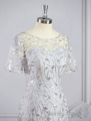 A-Line/Princess Bateau Floor-Length Tulle Mother of the Bride Dresses With Ruffles