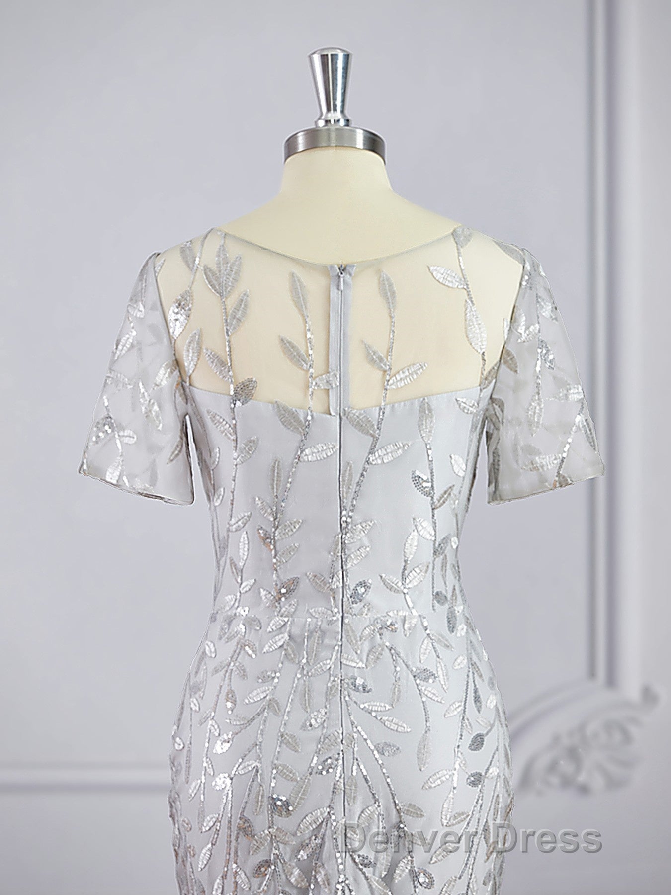 A Line Bateau Floor Length Tulle Mother of the Bride Dresses With Ruffles