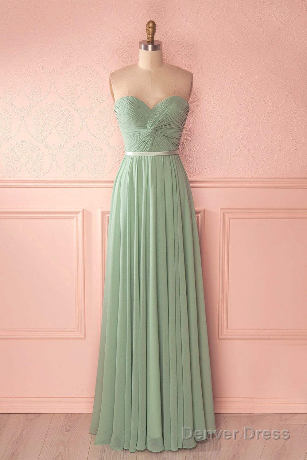 A Line Chiffon Sweetheart Bridesmaids Dresses Main image
