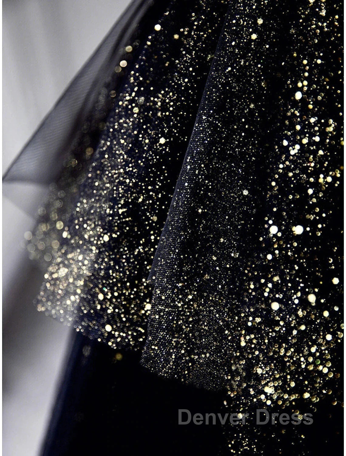 A-Line Prom Dresses Black Dresses Dresses Formal Birthday Floor Length Sleeveless Strapless Tulle With Ruched Sequin