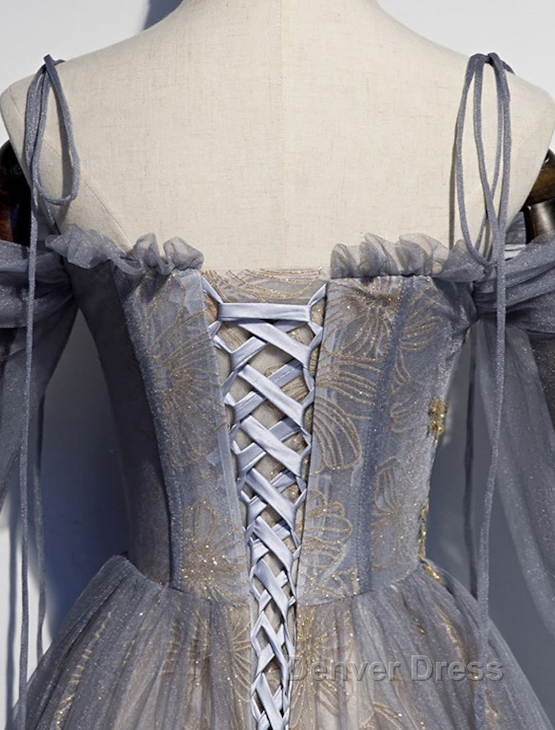 A-Line Prom Dresses Dresses Wedding Floor Length Strap Tulle With Sequin Embroidery