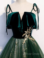 A Line Prom Dress Glittering Dresses Wedding Guest Engagement Floor Length Sleeveless Spaghetti Strap Organza With Sequin