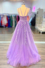 A-Line Prom Dresses Maxi Dress Formal Court Train Sleeveless Spaghetti Strap Stretch Chiffon With Appliques Shouder Flower