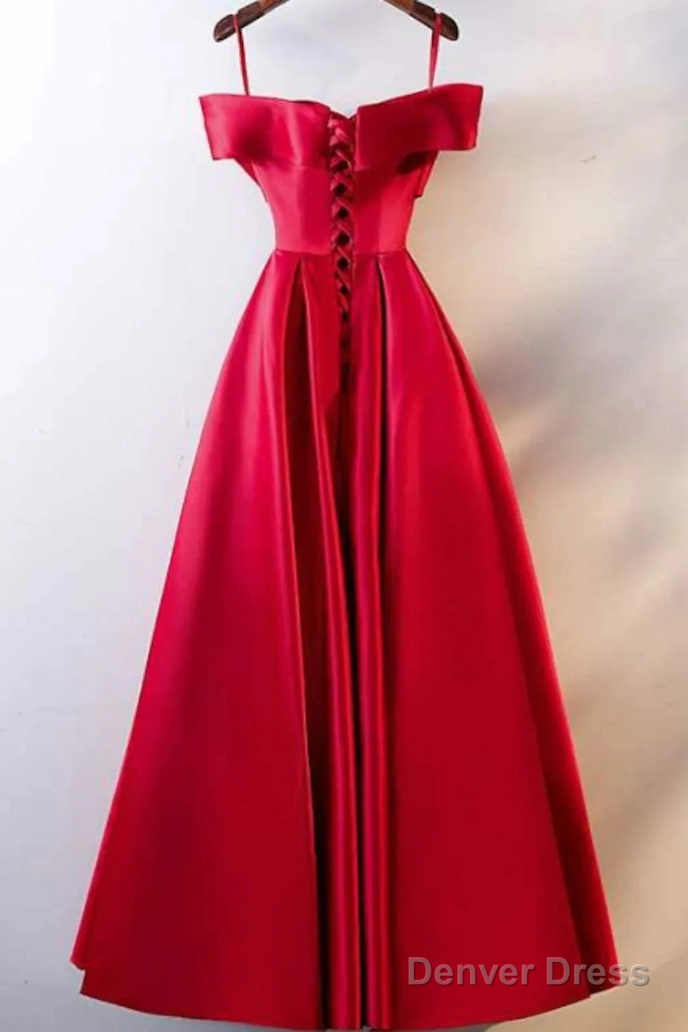 A Line Prom Dress Open Back Dresses Wedding Guest Floor Length Short Sleeve Off Shoulder Satin With Ruched Secondary image