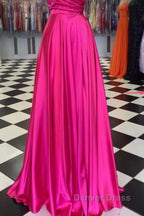 A Line Prom Dress Sexy Dress Prom Floor Length Sleeveless Spaghetti Strap Bridesmaid Dresses Charmeuse With Slit