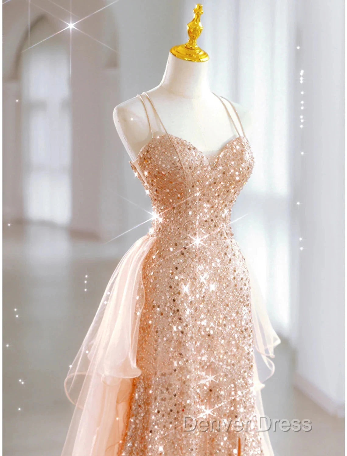 A-Line Prom Dresses Sparkle & Shine Dresses Wedding Guest Sweet 16 Floor Length Sleeveless Sweetheart Tulle With Sequin