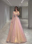 A-Line Sequins Off Shoulder Simple Long Formal Dress, Sweetheart Prom Dress Evening Dress