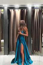 A Line Simple Stunning Long Prom Dresses Prom Gown