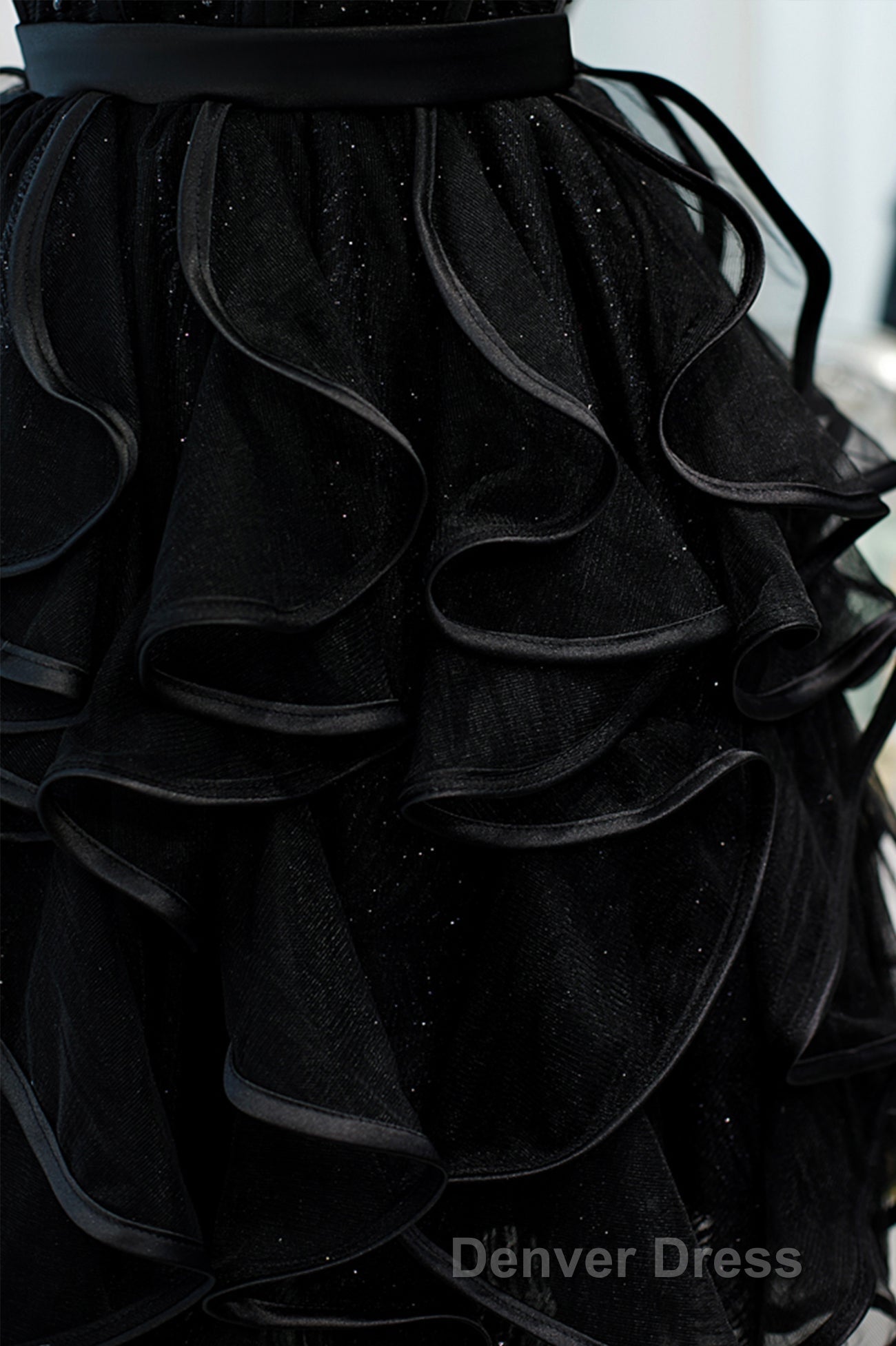 A-Line Spaghetti Strap Tulle Short Homecoming Dresses