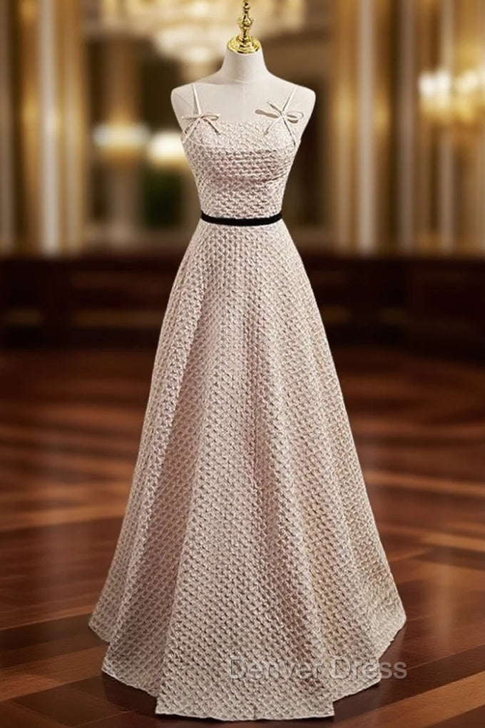 A-Line Spaghetti Straps Prom Dresses Main image