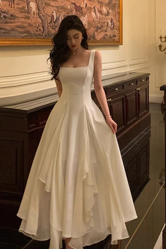 A Line Square Neck Prom Dresses Elegant Evening Gown Secondary image