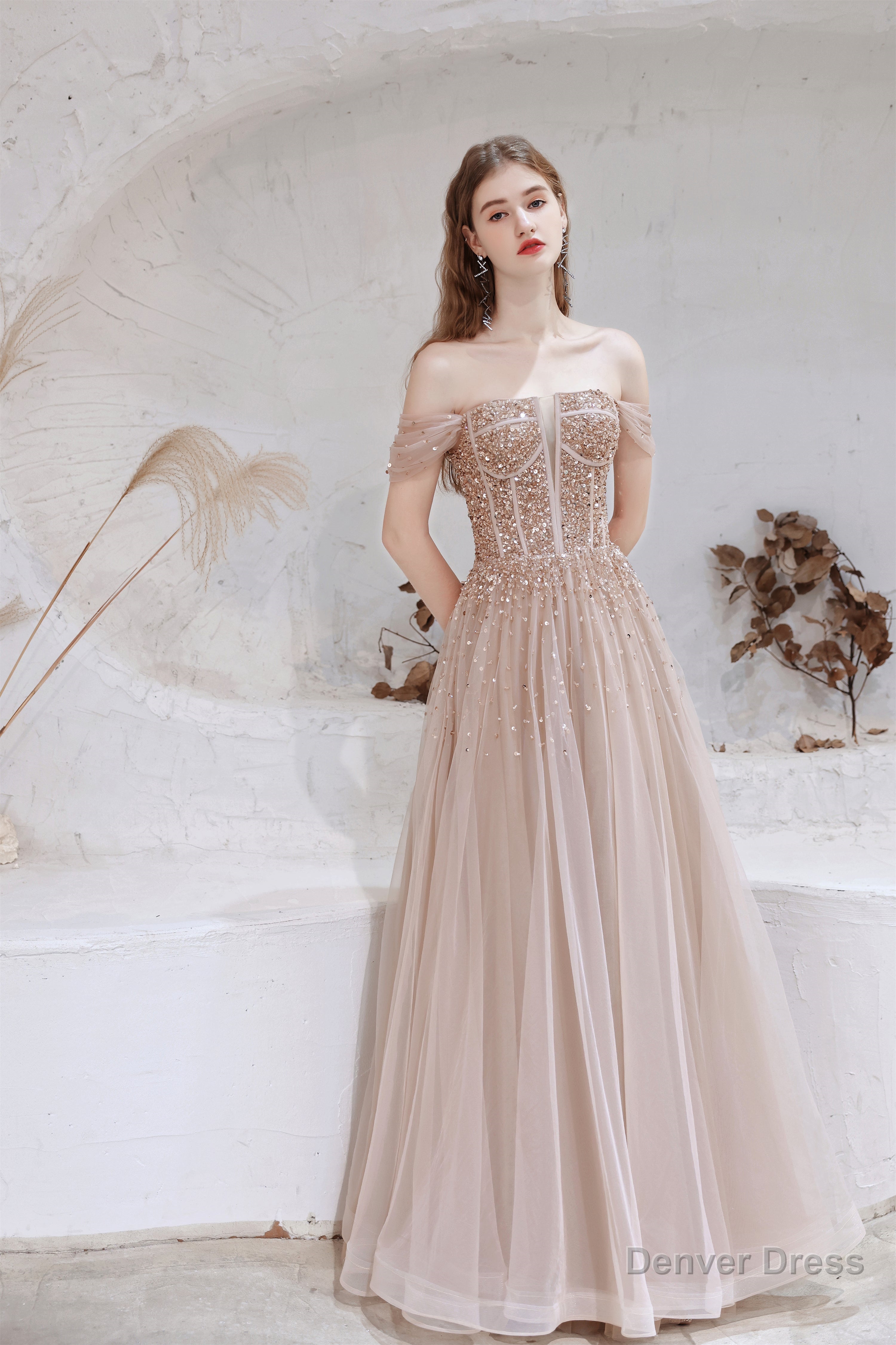 A Line Strapless Starlight Princess Prom Dresses Secondary image