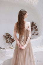 A Line Strapless Starlight Princess Prom Dresses