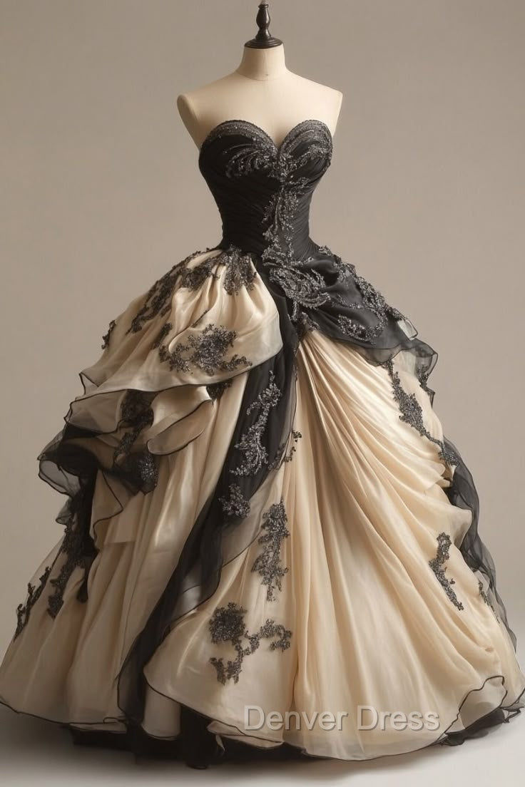 A-Line Sweetheart Neck Chiffon Beaded Long Prom Dresses Retro Applique Adult Ceremony Dresses Secondary image