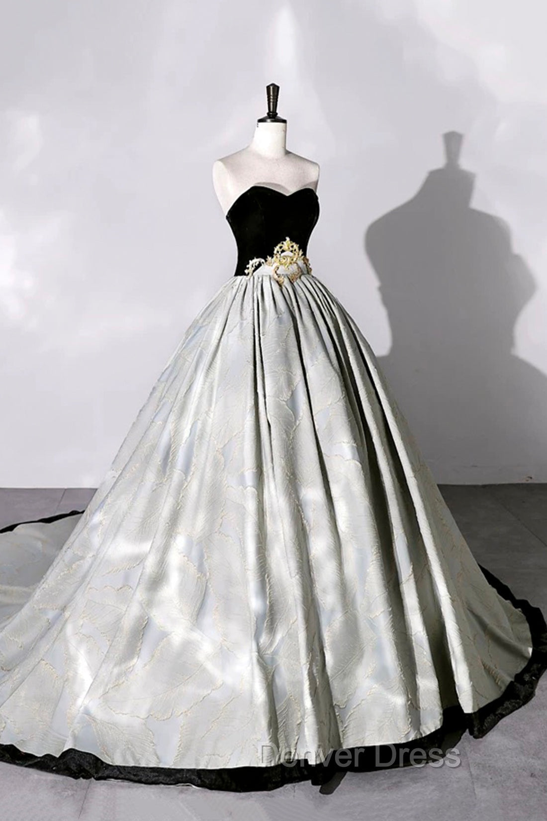 A Line Sweetheart Neckline Long Prom Gowns, Beautiful Strapless Prom Dresses