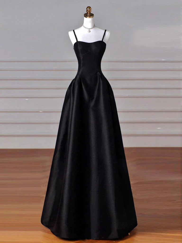 A-Line Sweetheart ??Prom Dress For Birthday&Graduation-Burgundy Satin Long Prom Dresses