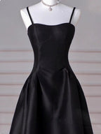 A-Line Sweetheart ??Prom Dress For Birthday&Graduation-Burgundy Satin Long Prom Dresses