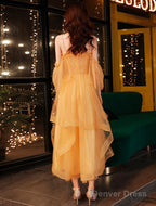 A-Line Tulle Beaded Straps Sweetheart Party Dress, Tulle Short Homecoming Dress