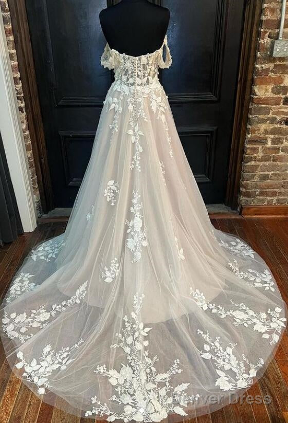 A-Line Tulle/Lace Wedding Dresses Secondary image